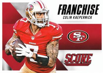 Colin Kaepernick San Francisco 49ers 2015 Panini Score NFL Franchise #18